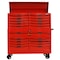 Teng Tools 8 Series Roller Cabinet & Top Box, 19 Drawer, Red, 53 in W TEN-O-TCW809N-KIT1 - alternate 3